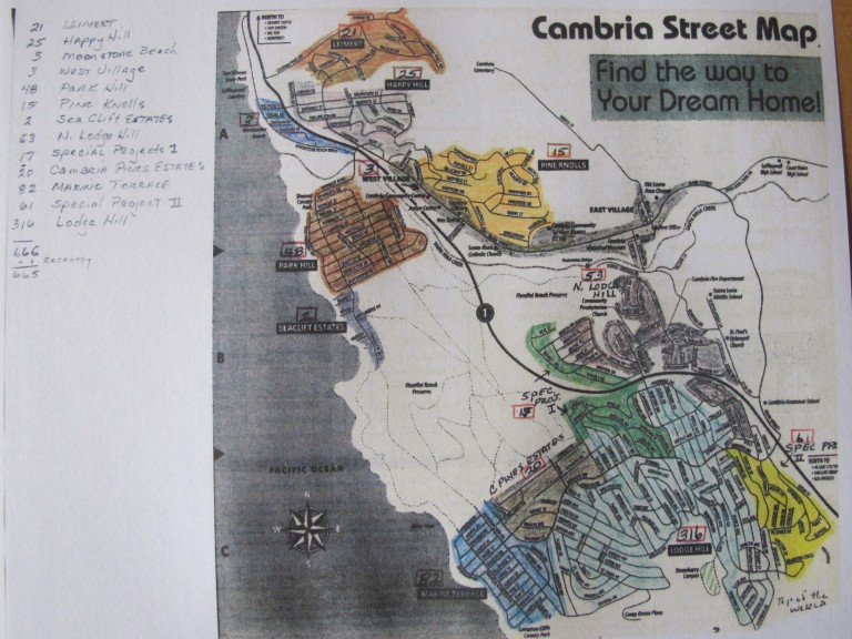 Water Wait List Map Cambria Forest Committee